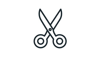 Fototapeta premium Simple illustration of scissors