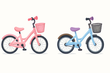 Fototapeta premium pink bicycle with a bicycle