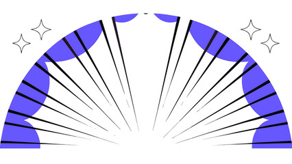 rays of blue light on transparent background laser beams png