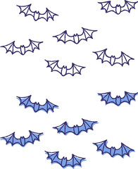 ハロウィンイラスト_コウモリ