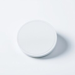 Blank beer coaster with rounded corner macro book mockup blank template professional presentation blank empty  creative composition versatile use  professional lighting expe