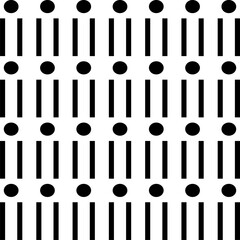set of black and white barcode stripe circles pattern repeated vector illustratios