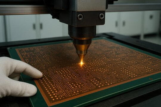 Technology advancement in circuit board manufacturing observed in a laboratory setting