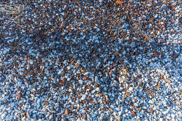 Mixed Gravel and Pebble Ground Texture