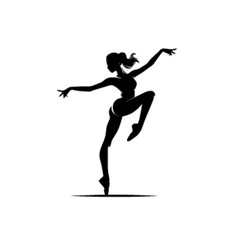 Energetic Dancing Silhouette Vector Art