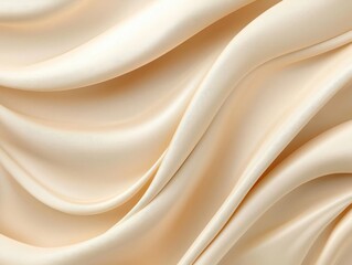 Obraz premium Abstract seamless waves of silk with creamy tones and cozy ambient light, minimal luxury design