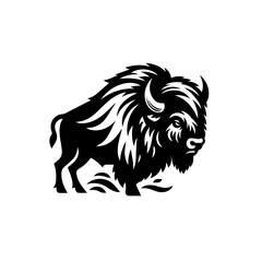 Fototapeta premium Bison isolated on white background