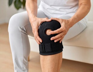 a man with knee joint pain