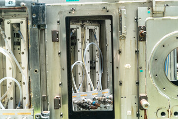 Intricate Pipe System of Industrial Equipment