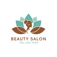 Obraz premium Beauty salon logo design vector.