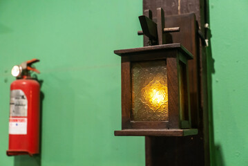 Vintage Lantern with Soft Light Glow