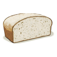 Freshly baked bread loaf kitchen food photography cozy environment close-up view