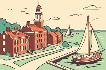 Cambridge, Maryland is a historic waterfront town with African American heritage sites and Chesapeake Bay culture.