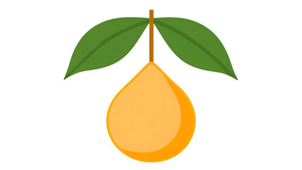 Fruits hanging from branches orchard illustration nature close-up freshness