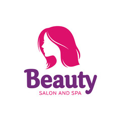 Beauty salon logo design vector.