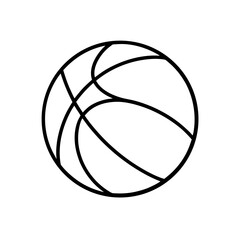 Outline of a ball game on transparent background