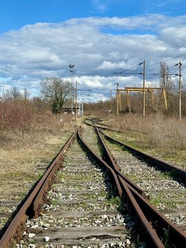 Old railroad tracks