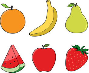 set of fruits.eps
