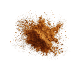 Spice enthusiasts explore ground cinnamon culinary mastery kitchen textured flavor infusion isolated on transparent background, png