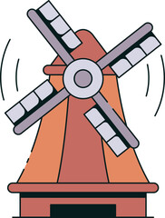 Windmill Icon Illustrations