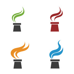 title Colorful Smoke Stacks keywords colorful smoke stacks industry vapor emission pollution fluid liquid