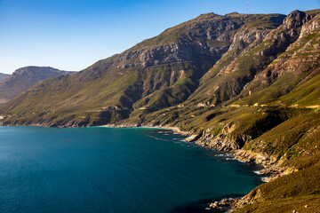 Ocean and Mountain Landscape from Chapman's Peak Drive