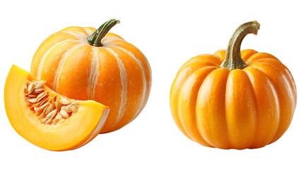 Pumpkin isolated on transparent background.