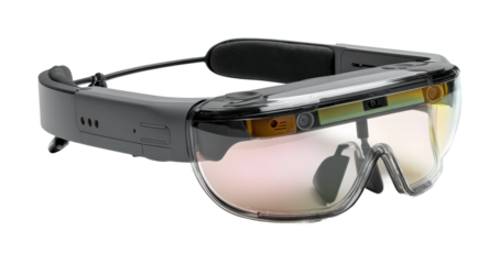 Innovative ar glasses unveiled at technology expo showcasing future of augmented reality isolated on transparent background, png