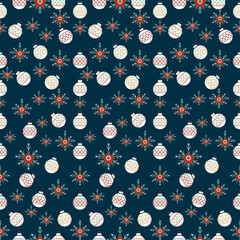Christmas Wrapping Navy Blue Background, Seamless Pattern,  Gift Wrapping Paper, Wallpaper,Texture with Sugarcane, Zigzag, Polka Dots, Spirals, Festive Print, Vector Illustration 300dpi