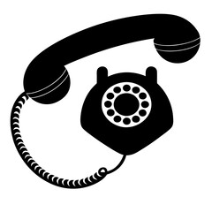  Black Vintage Rotary Dial Telephone