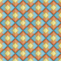 Abstract Isometric cube Shape Background. Seamless pattern vector illustration	