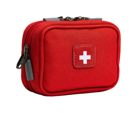 Emergency action first aid kit organization home product safety preparedness isolated on transparent background, png