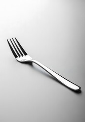 Isolated stainless steel fork silverware cutlery kitchen utensil dining equipment object