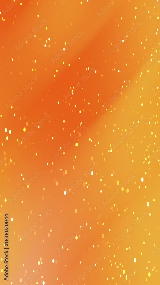 Poster abstract orange and yellow gradient with white dots, suitable for backgrounds, design projects, and 