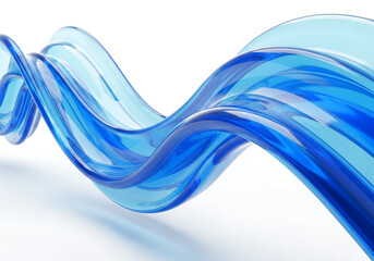 3D, translucent curves. Abstract background material.