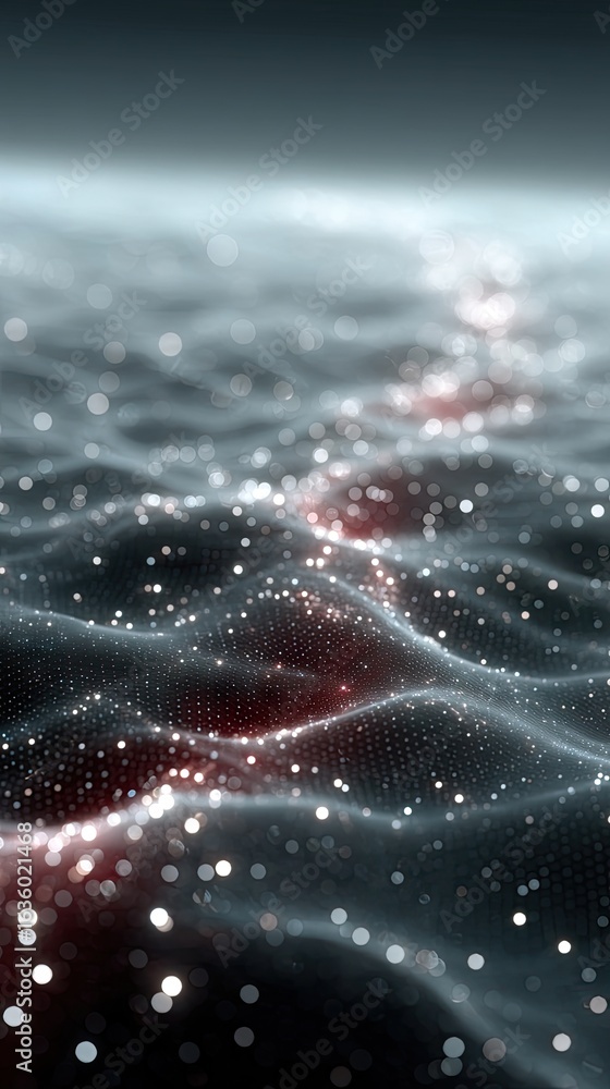 Aufkleber abstract visualization of deep learning neural network