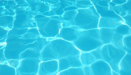 Azure water surface with sun reflections