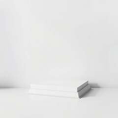 Obraz premium Photorealistic book mockup on light grey background 3d illustration high resolution texture mockup template ready for your design book mockup Ultra realistic Photorealistic 
