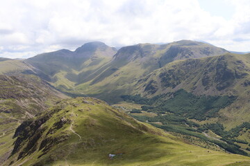 Lake district national park Buttermere fells