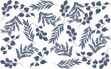 Fototapeta premium Seamless vintage floral pattern with ornate leaves and blooming flowers for decoration