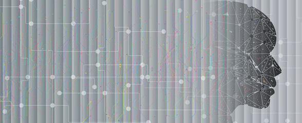 Abstract futuristic technology and science background