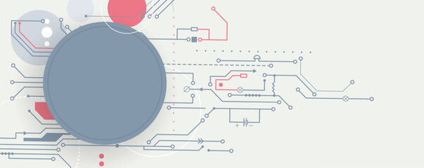 Abstract futuristic technology and science background