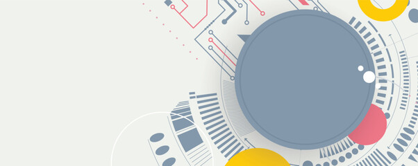 Abstract futuristic technology and science background