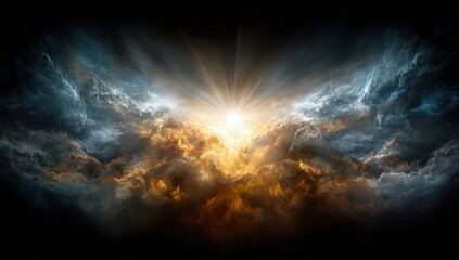 Obraz premium Cosmic Explosion In Outer Space