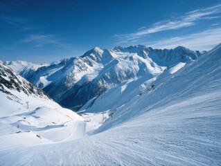 Obraz premium Austrian Skiing Mountain Sports