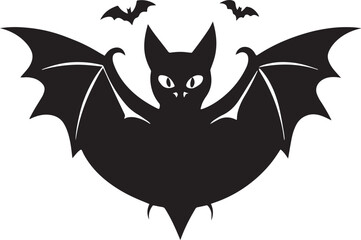  Halloween bat silhouette icon