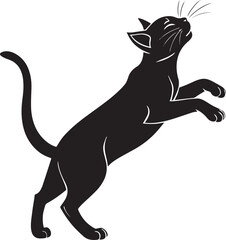  Cat silhouette art icon