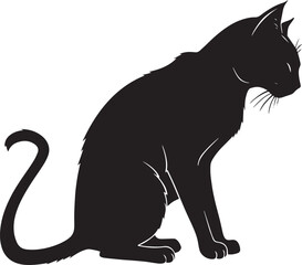  Cat silhouette art icon