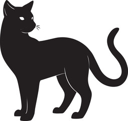  Cat silhouette art icon