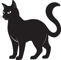  Cat silhouette art icon